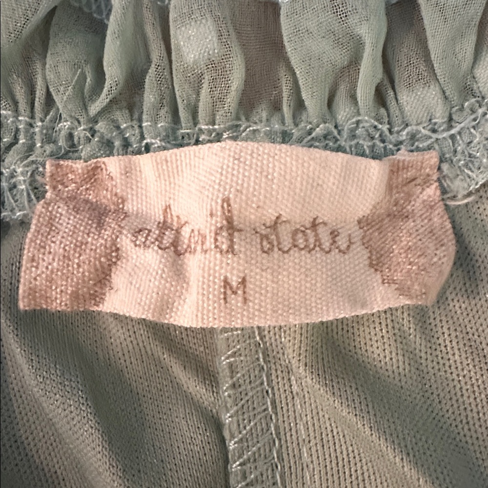 Altar’d State Lizzy Babydoll Top In Mint Green Women's Size M! - Picture 3 of 8